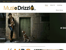 Tablet Screenshot of musicdrizzle.com